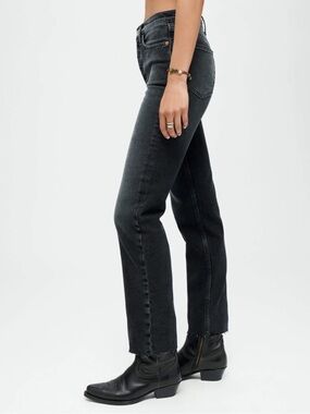 Re/Done Washed Black Jeans. Size: 24